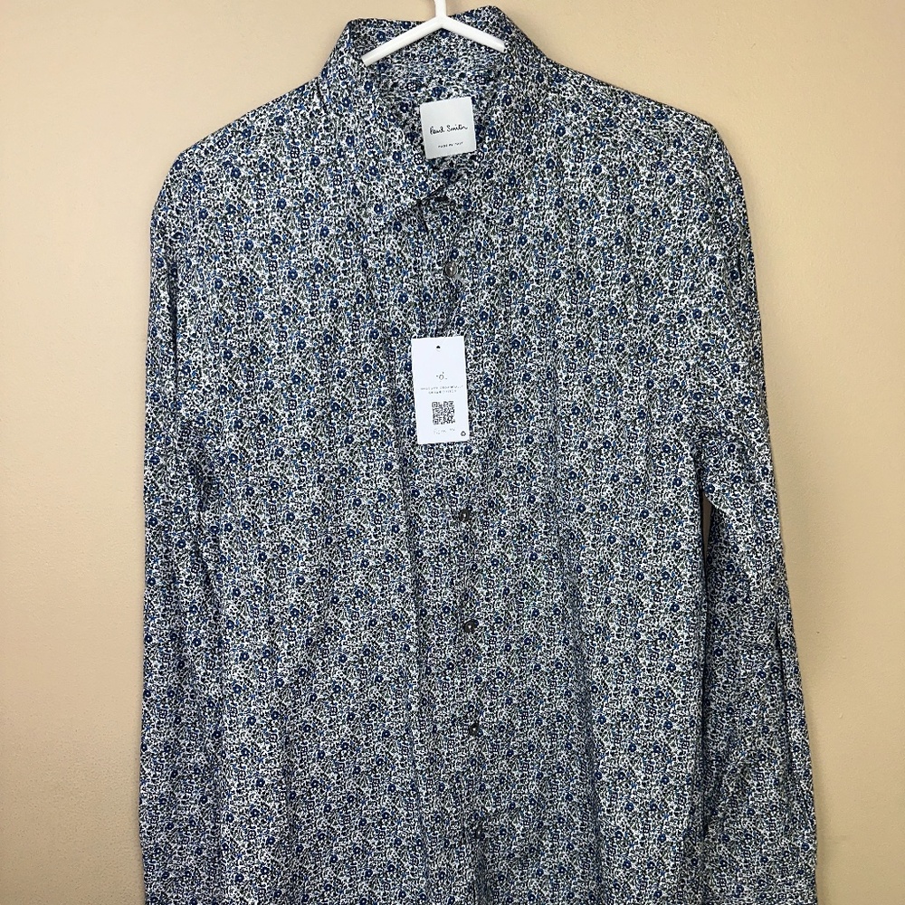 Paul Smith Shirt 100% Organic Cotton Liberty of London